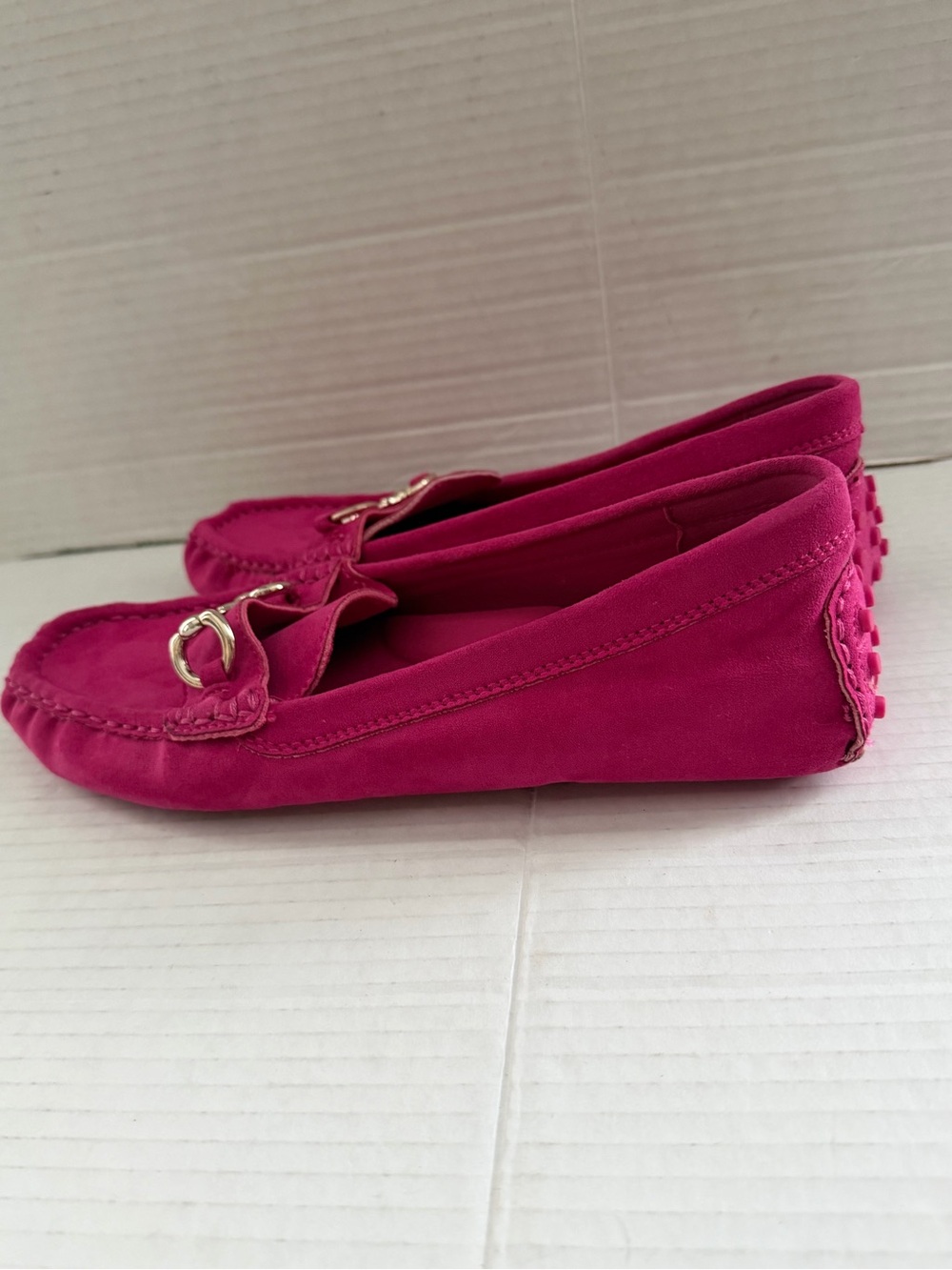 Women's Anne Klein Chrystie Moccasin Driver Loafers pink Flats Size 8 Shoess